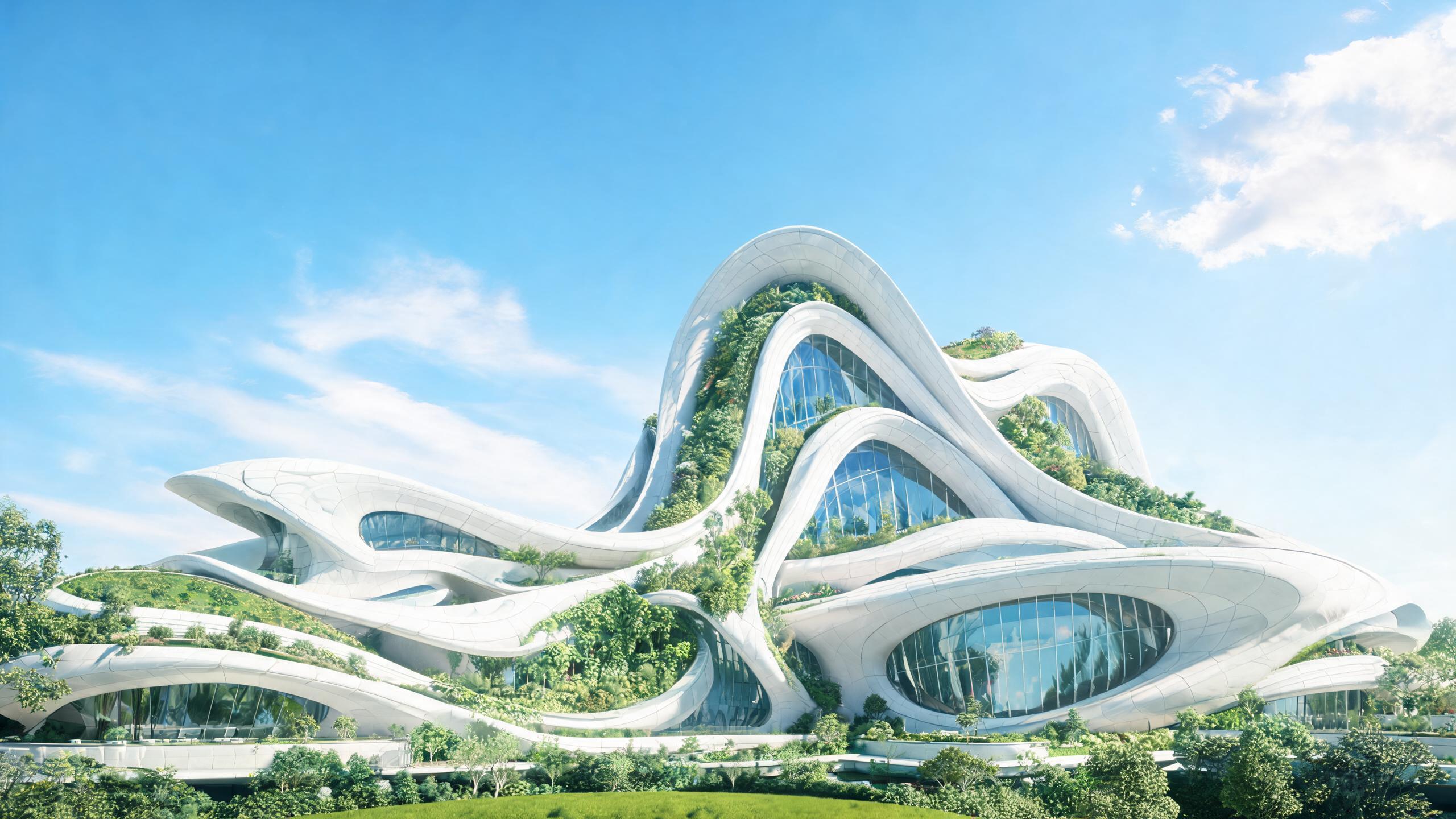 Futuristic building
