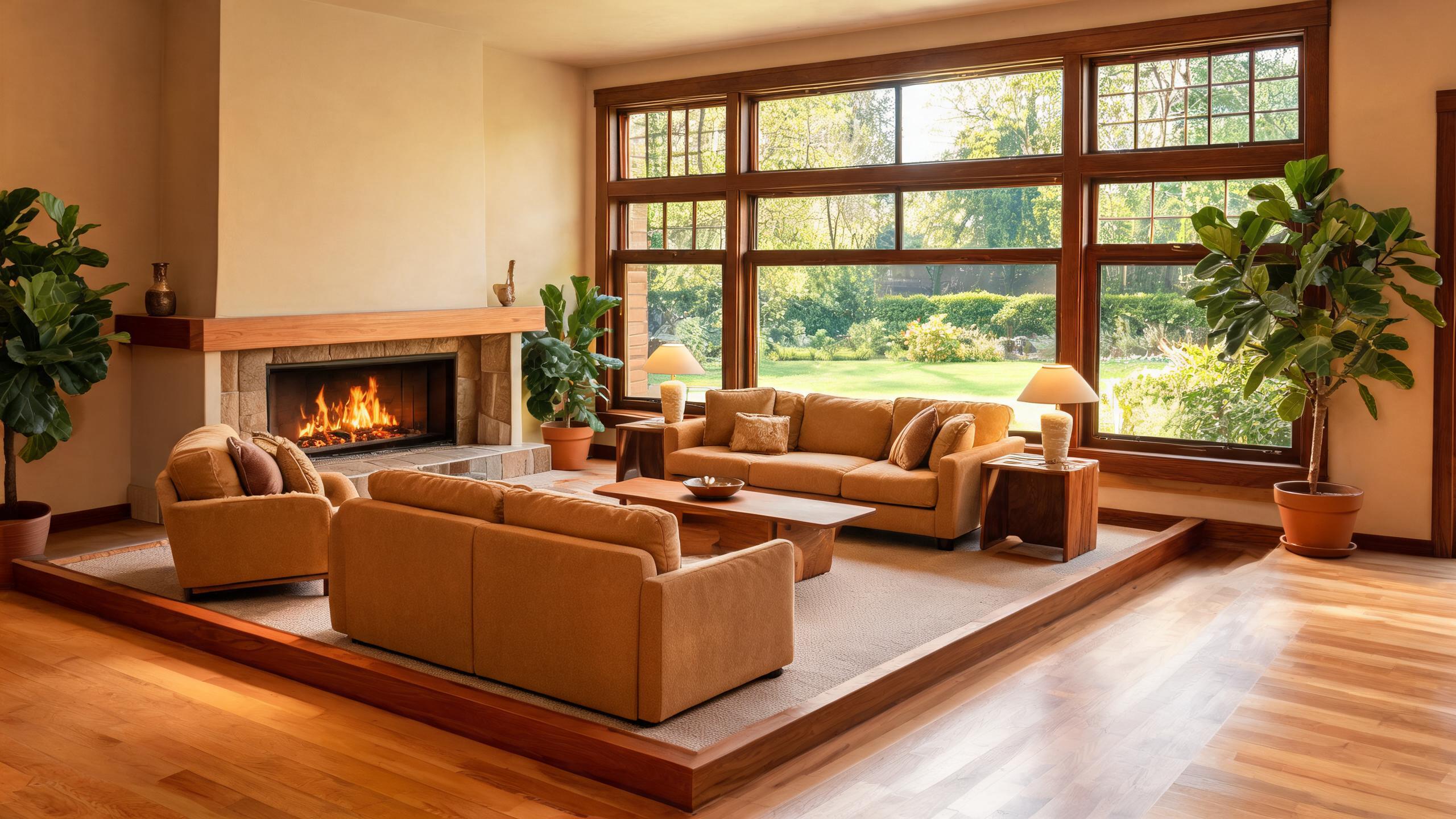 Sunken living room