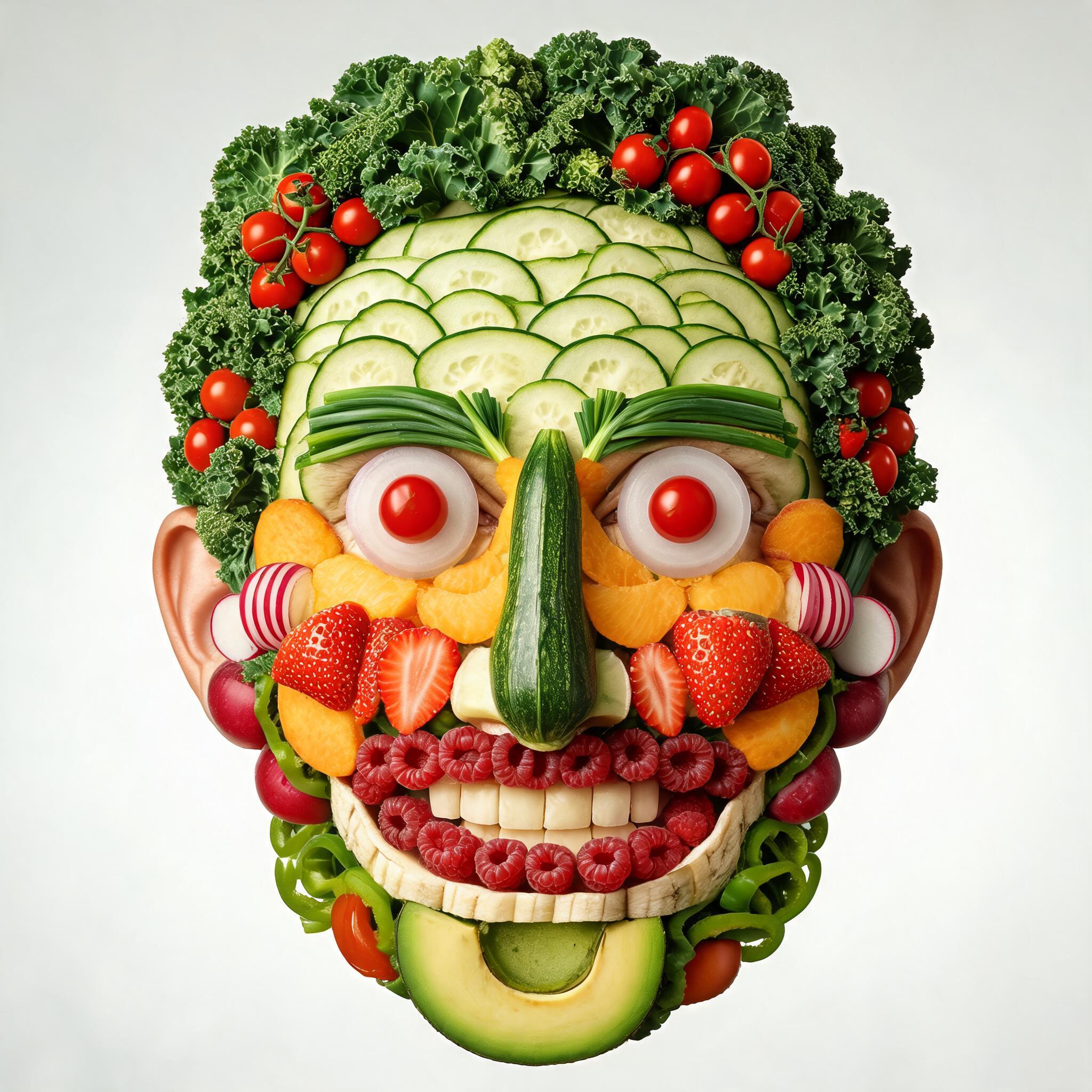 Food art face