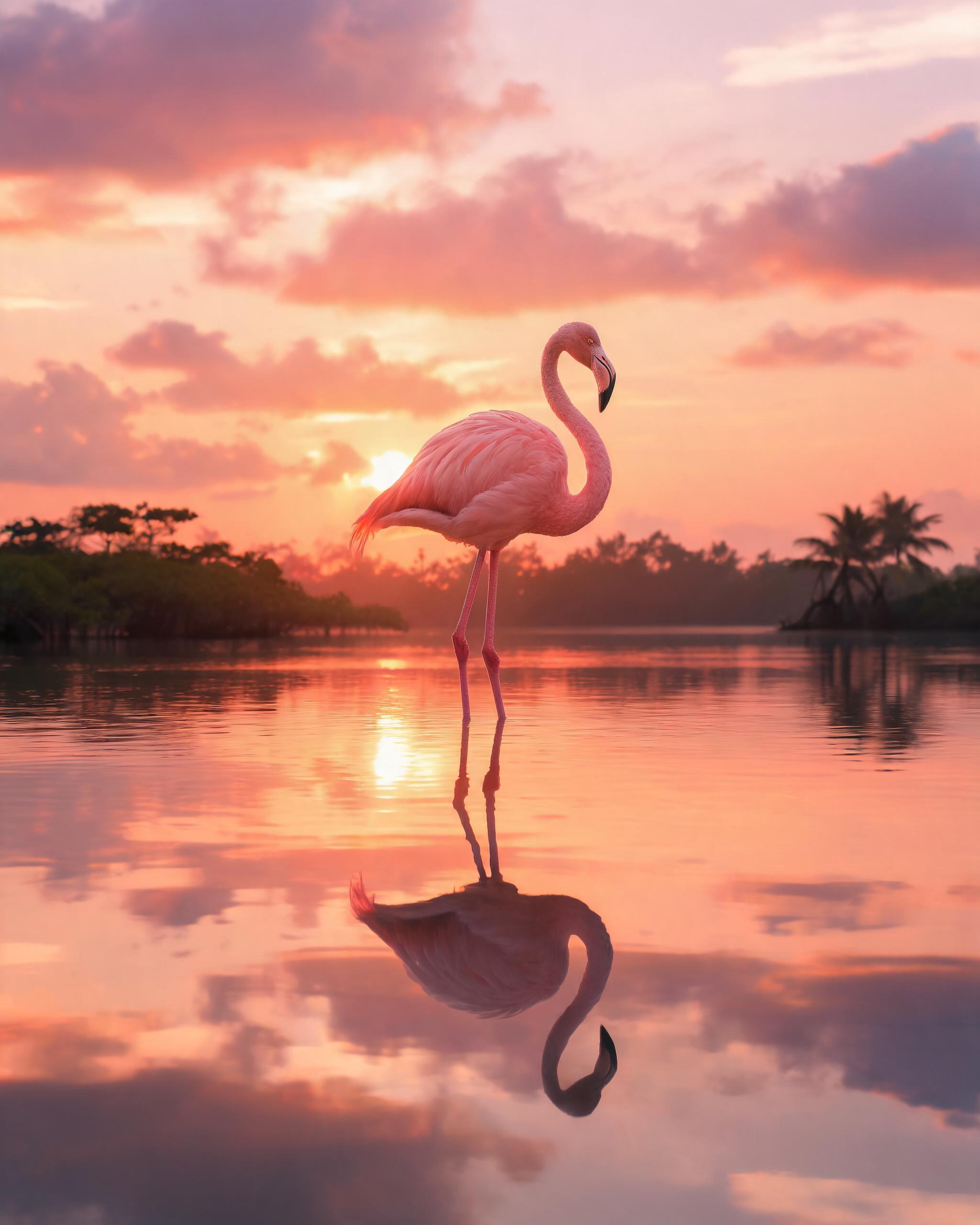 Pink flamingo